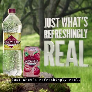 Real spring water, real fruit flavors & refreshing bubbles. Need we say more? | Arrowhead Mountain Spring Water