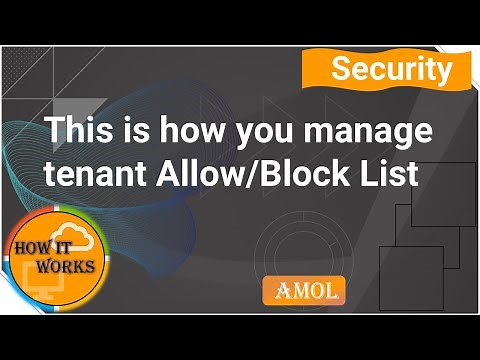 Microsoft Security portal Tenant Allow/Block List