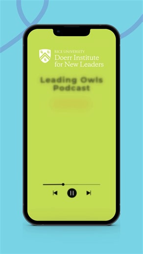 One word to describe the Rice experience. 🦉 In this reel, Leading Owls Podcast guests share the one word that captures their time at Rice — from growth and community to opportunity and impact. 🎙 Want to hear the full stories? On the Leading Owls Podcast, Rice student leaders share their journeys, leadership lessons, and how you can get involved on campus. Listen now: doerr.rice.edu/podcast #RiceUniversity, #RiceOwls, #RiceExperience, #StudentLeadership, #RiceStudentLife, #LeadingOwlsPodcast, #