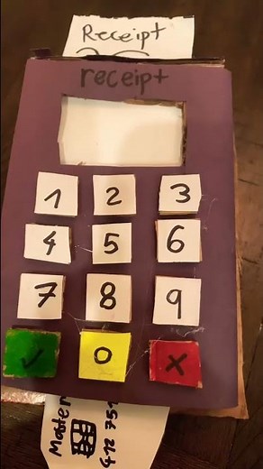 DIY cardboard card reader 👏🏽👍🏽