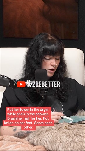 109K views · 4.5K reactions | Acts of service is a love language. And its a great we to serve and support your person. #2bebetterpodcast #2bebetter #chrisandpeaches #dating #relationship #marriage #datingadvice #relationshipadvice #marriageadvice #communication #personalgrowth | 2 Be Better Podcast | Facebook