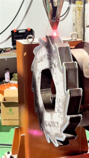 Surface laser cladding process for rotary blades of double-shaft shredder #technology #machine
