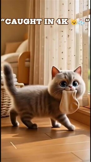 “Cat Caught Stealing Socks 🧦😼”| Laughing Paws #cat #dog #animals