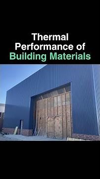 Thermal Performance in Building Materials #architecture #buildingdesign #energyefficiency