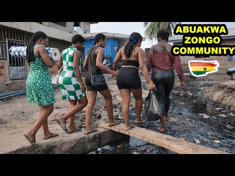 Rural Africa 🇬🇭 | Walking Through Ghana-Kumasi Abuakwa Zongo Community