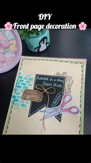 DIY 🌸 apparel file decoration... 🪡 # Idea # creative #easy #art #craft