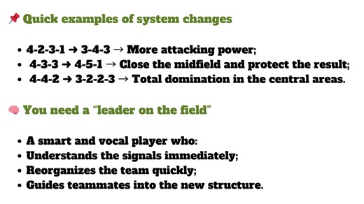 How to change your formation during a match: Tactical flexibility in modern football | Enjoycoach