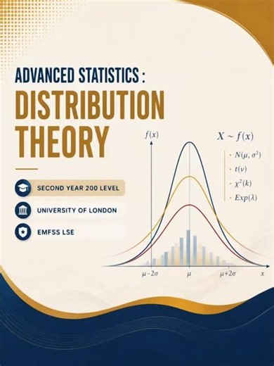 📚 Day 12 of my Note-Taking Journey | Advanced Statistics – Distribution Theory