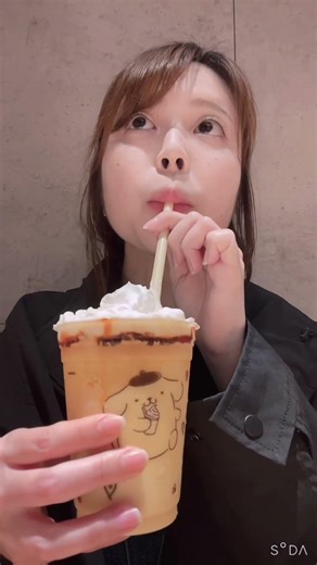 プリンくんおたおめ！ポムポムプリンのクリーミープリンフラッペのむ🍮#マクドナルド #新作