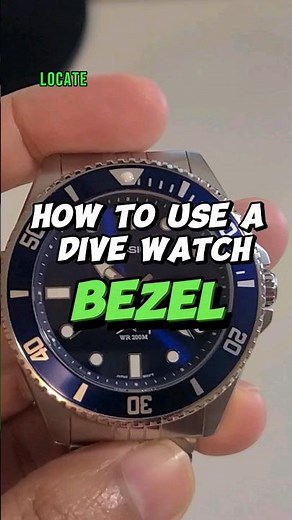 How to use a bezel on a dive watch? DIY - Easy to do tutorial in 30 seconds!