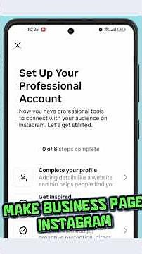 Create instagram business page #instagram #page