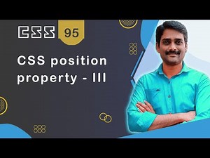 CSS position Property | CSS position: absolute; Explained - CSS Tutorial 95 Video Lecture | Crash Course for Software Development (English)