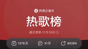 网易云音乐【千万收藏】每周更新｜分集｜无损｜排名升降｜热歌榜前35首 时长2小时 静静聆听：云音乐用户一周内收听所有线上歌曲官方TOP排行榜