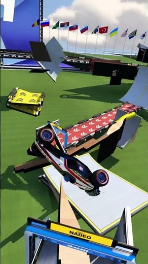 I #synchronized a race track to music in #trackmania