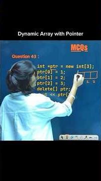 Dynamic array creation in C++ #happycoding #cpp #array #dynamic