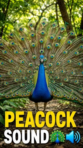 Peacock Sound 🦚 | Beautiful Peacock Call & Nature Sounds | Animal Sounds #peacock #animalsounds