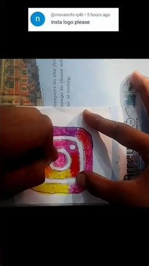 making a instagram logo 🎨💀 #drawing #instagram