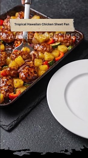 Tropical Hawaiian Chicken Sheet Pan