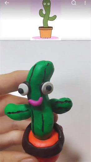 I made Sprunki OC Dancing Cactus Out of clay! #sprunki #incrediboxsprunki ‪@ashishpatel2276