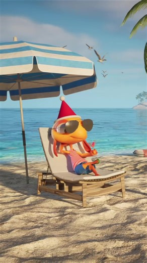 Is it really summer without a beach trip? 🌊🏖️ #summer #vacation #blickthegobbler #guesswhosback