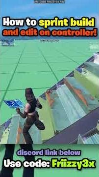 How to sprint while editing and building on controller! | QNA #realeasethehounds #fortnitetips