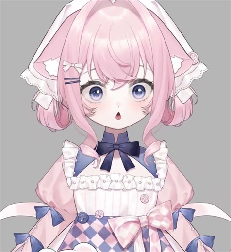 【Live2d model】she has cat ears too?! #vtuber