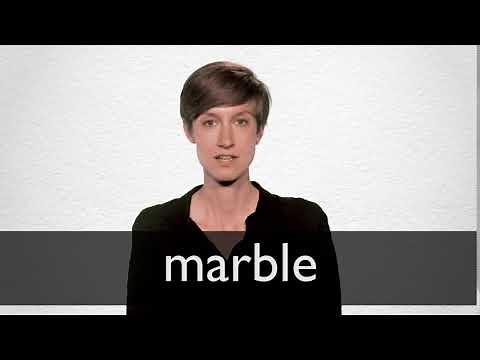 How to pronounce MARBLE in British English