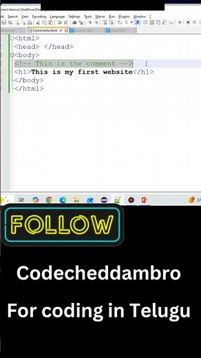 HTML Comments Explained 🔥 | Beginner Friendly