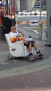 This guy's hoverboard chair takes laziness to a whole new level 😂👏 Credit: ViralHog | VT