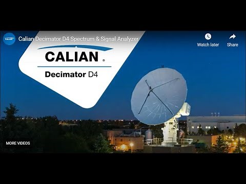 Calian Decimator D4 Spectrum & Signal Analyzer