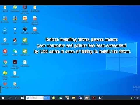 (Dubbing)How to set up the driver on windows only via USB，Jadens thermal shipping label printer