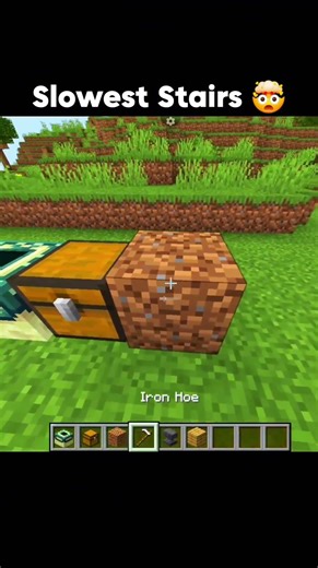 Minecraft Slowest Stairs 🤯 #shorts #minecraft