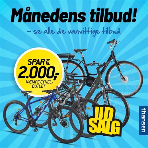 📣 Ny avis ude nu! I september-avisen finder du alt fra cykler og klargøringsprodukter til reservedele – og lige nu er der masser af gode tilbud at gå på opdagelse i💡 👉Tjek hele avisen her: https://www.thansen.dk/tilbudsavis/n-233901803 | thansen.dk