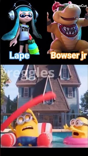 Despicable Me 4 Voice/Ft: Lape And Bowser Jr/ #splatoon #supermariogalaxymovie / ‪@SMG4‬