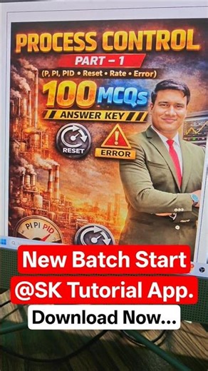 IOCL JEA GRADE IV PRODUCTION | Instrument & Process Control | 100 MCQ Question | #sktutorial #shorts