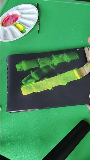 How to Draw Bamboo Painting 🎨