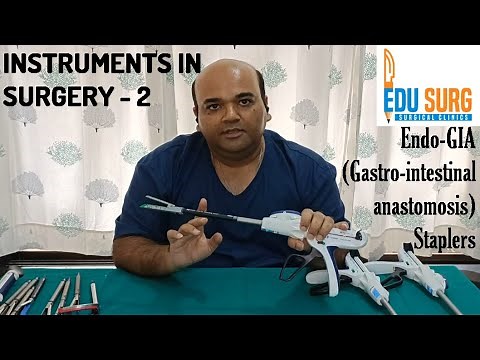 Laparoscopic intestinal anastomosis staplers l EndoGIA stapler l Instruments in surgery l NeXT OSCE