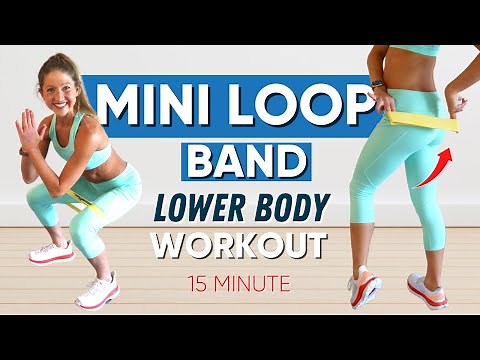 15 Minute Mini Loop Band Lower Body Workout for Legs, Glutes, Hips and Core: Home Resistance Band