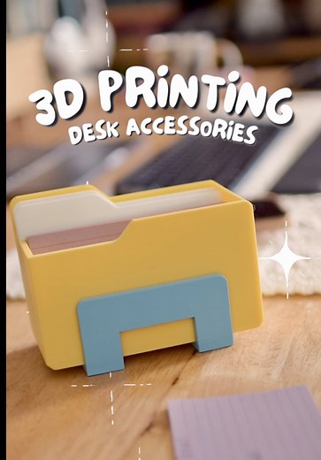 3D Printed Desk Accessories: Folder, Notebook & Calendar