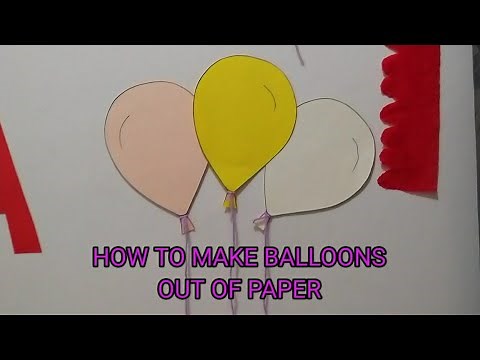 How to make balloon out of paper