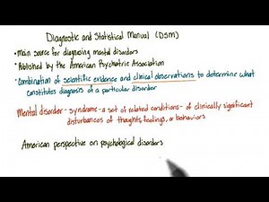 DSM-5 - Intro to Psychology