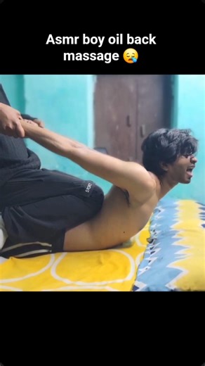 Asmr back massage and relaxing sounds 😪