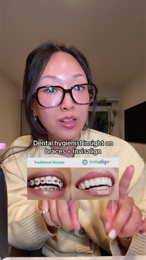 Straight teeth aren’t just aesthetically pleasing but they can actually make cleaning your teeth easier!!! Let me know if you want a full oral hygiene routine 😬 @Invisalign @ListerineOfficial @Soocas Official @usmile.official #invisalign #braces #oralhealth #dentalhygienist #insight