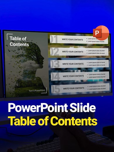 Creative PowerPoint Table of Contents Design Ideas