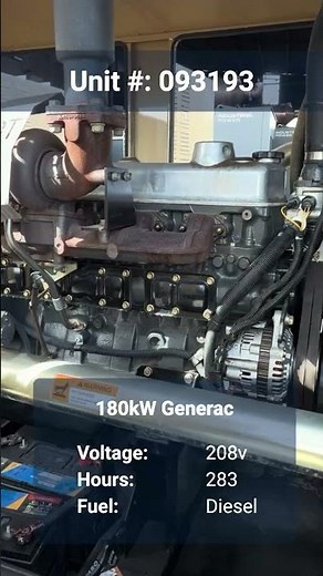 180kW Generac Generator LOAD BANK TEST | 3-Phase 120/208V (Unit 093193)