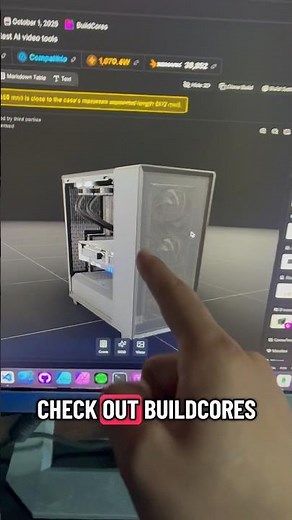 BETTER PCPARTPICKER IN 3D #gamingpc #pcbuild #pcgamer #techtok