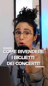 Come rivendere i biglietti dei concerti su TicketOne (Fansale),VivaTicket e Dice? #concerti #musica