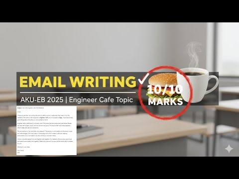 Class 9 English Informal Email Writing | AKUEB English Past Paper 2025 | Email Writing Guide