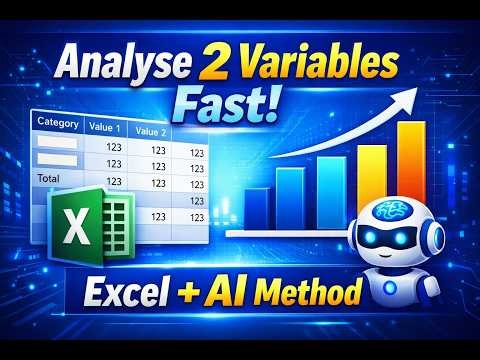 How to Analyse Two Variables Using Excel Pivot Table & Gen AI (Survey Data Tutorial for Beginners)