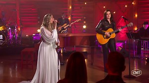 If you need us, we'll be here just a swingin' with LeAnn Rimes and Brandy Clark 🤗 #CMTCrossroads | CMT